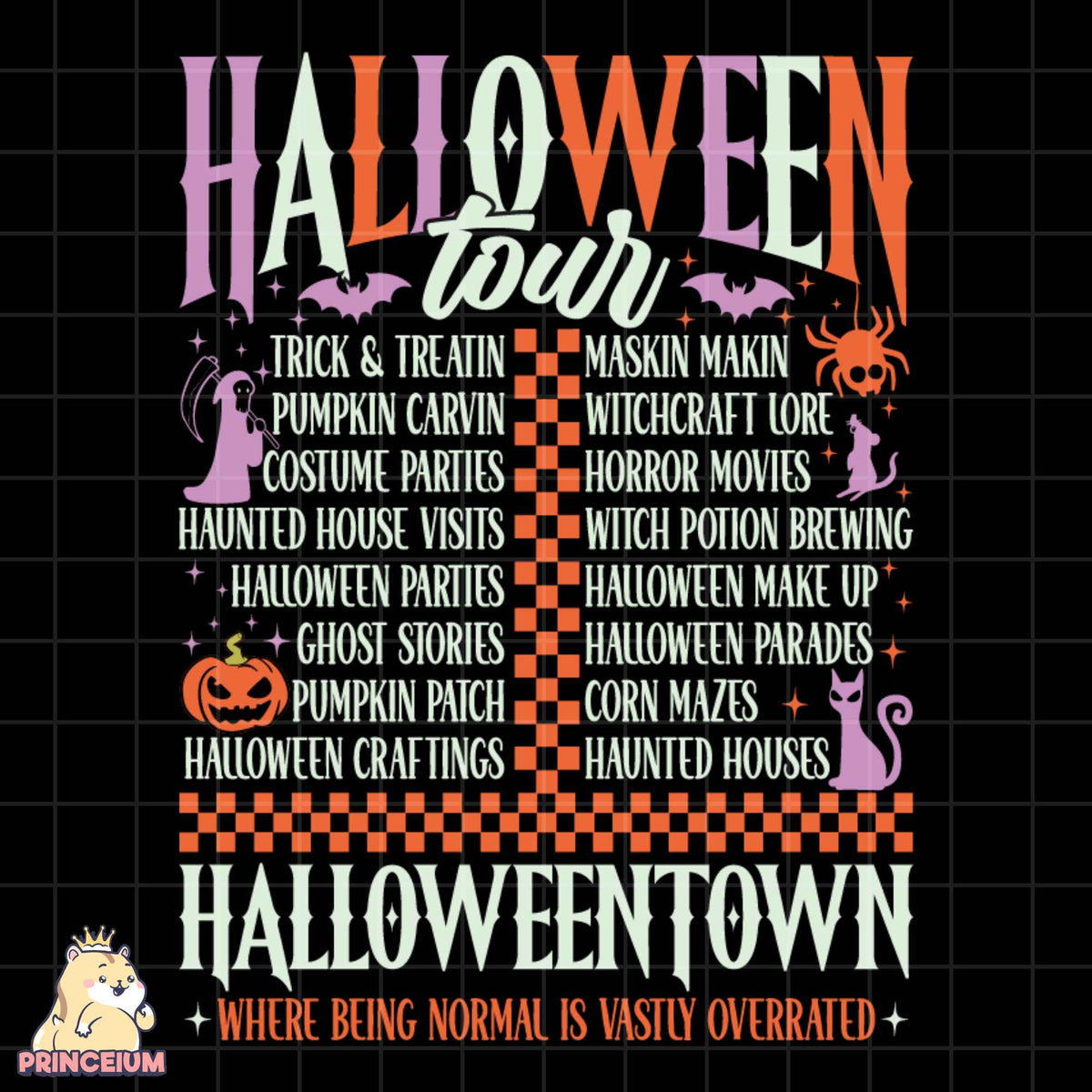 Halloween Tour Png Design, Halloween Png, Fall Shirt Png, Trick or Treat Halloween Pumpkin