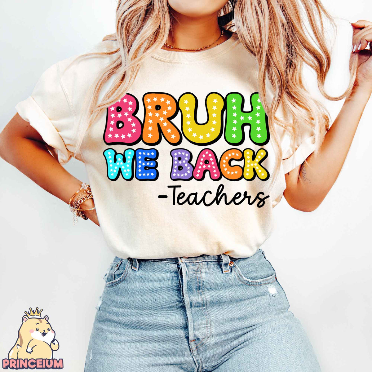 Bruh we Back Png, Back to School Png, Teacher Png, Retro Teacher Png, Bright Dalmatian Dots Png