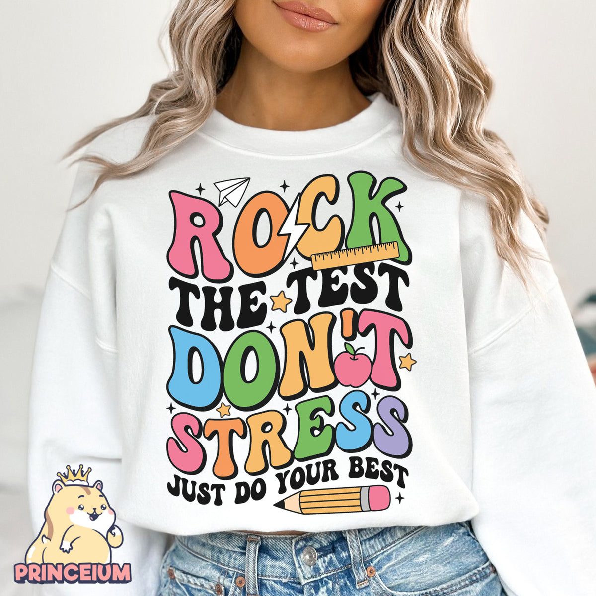 Rock the Test Don’t Stress Just Do Your Best Png, Rock The Test Png, Teacher Quotes, Groovy Test Day