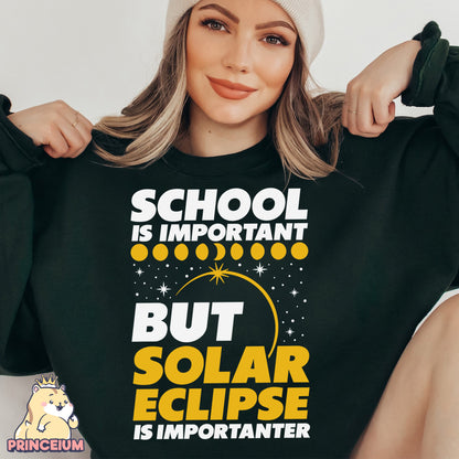 School is important but solar eclipse is Importanter Total Solar Eclipse April 8 Png, Astronomy Lover, Eclipse Event 2024,