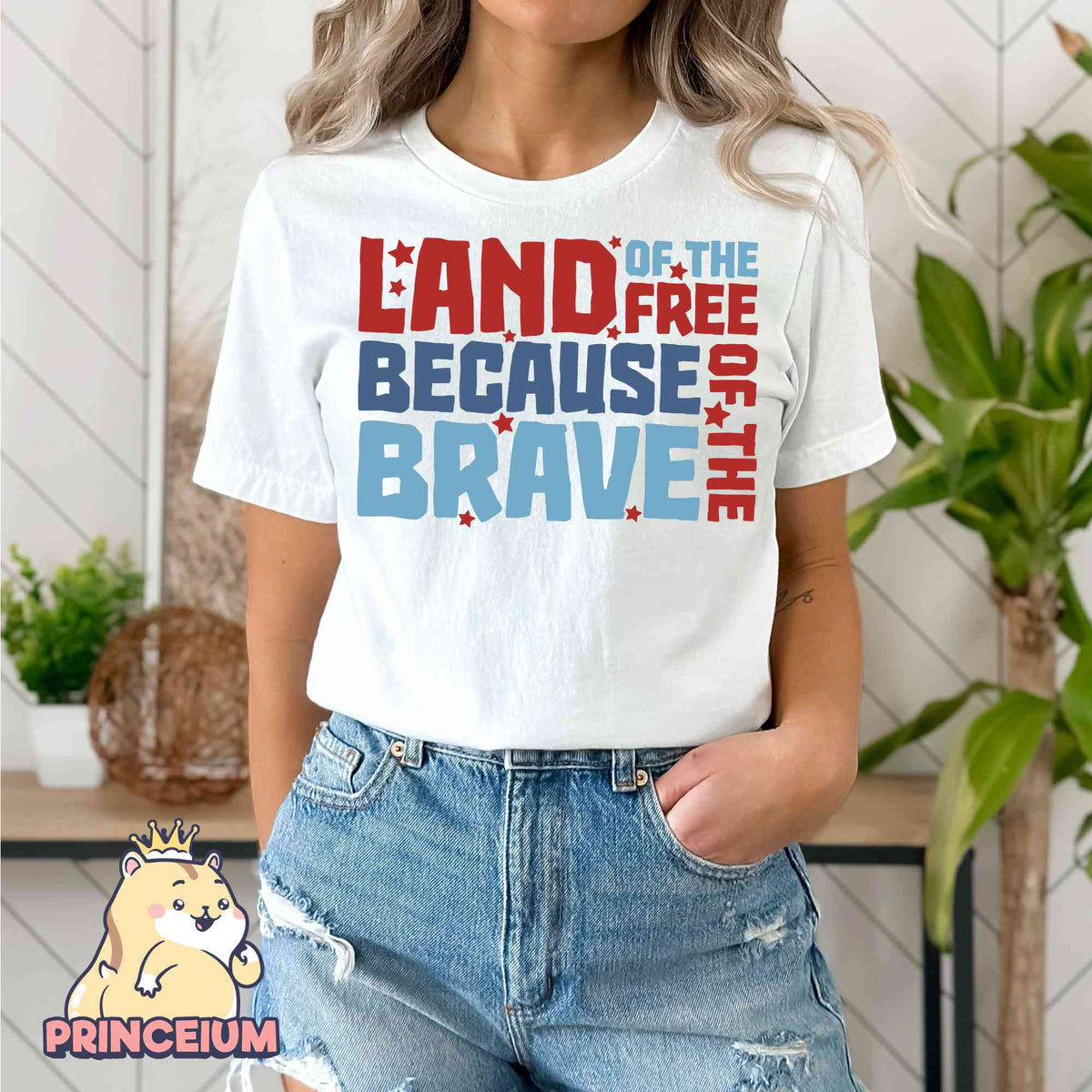 Land of the Free Because of The Brave, Patriotic Shirt Png, Fourth of July, America Flag Png, Memorial Day Sublimation