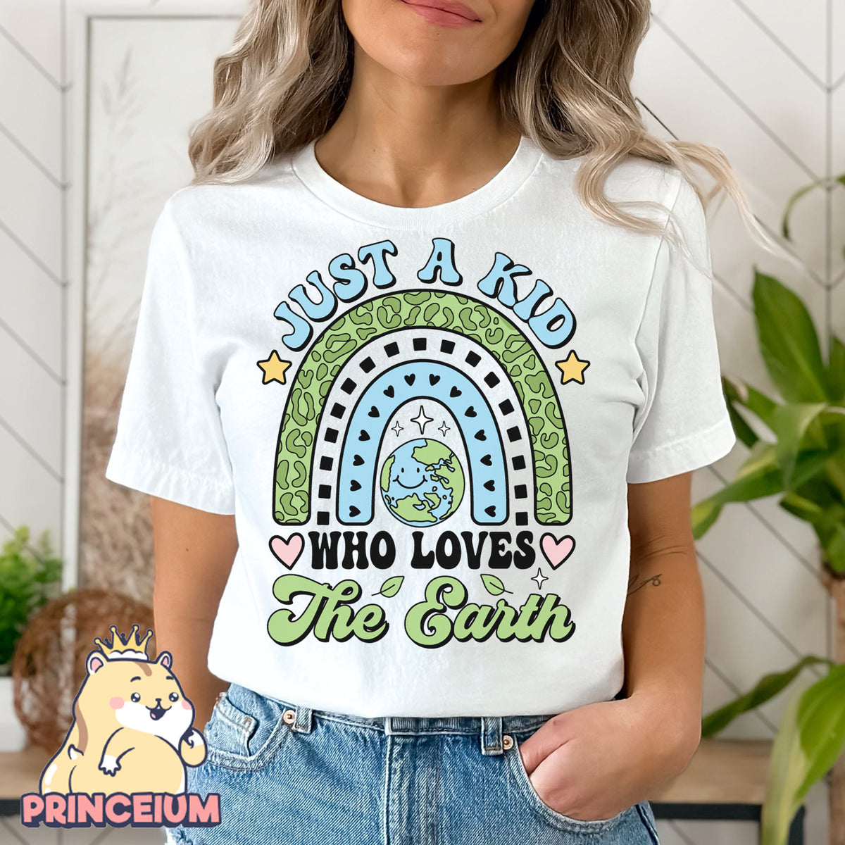 Just a kid who Love the Earth Png, Earth Day Png, Earth Sublimation, Save Planet Png, Climate Change Png