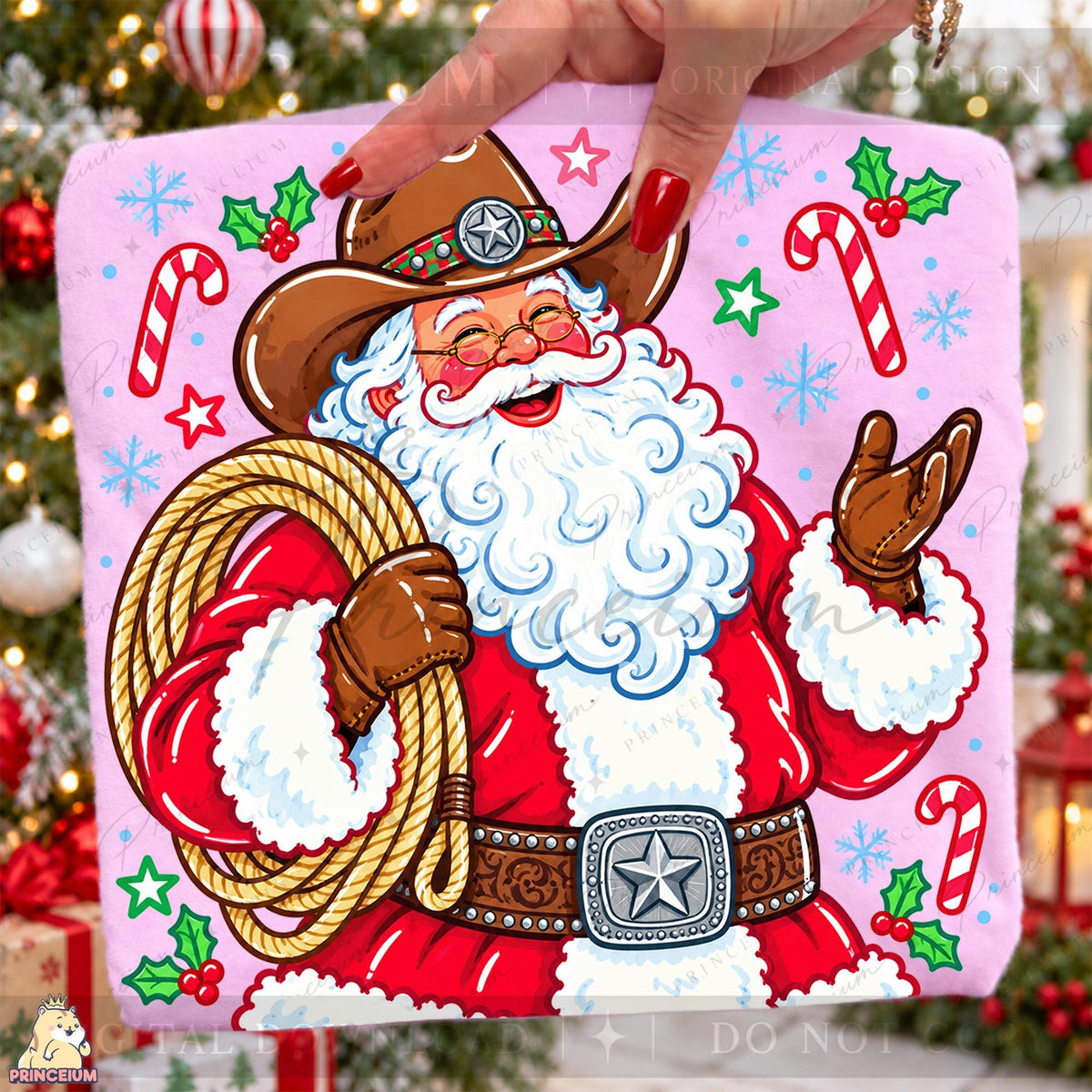 30+ Preppy Christmas PNG Bundle Santa Gingerbread & Bows Festive Holiday Designs