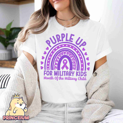 Purple Up for Military Kids Png, Month of the Miliary Child Png, Military Kids, Military Child Awareness