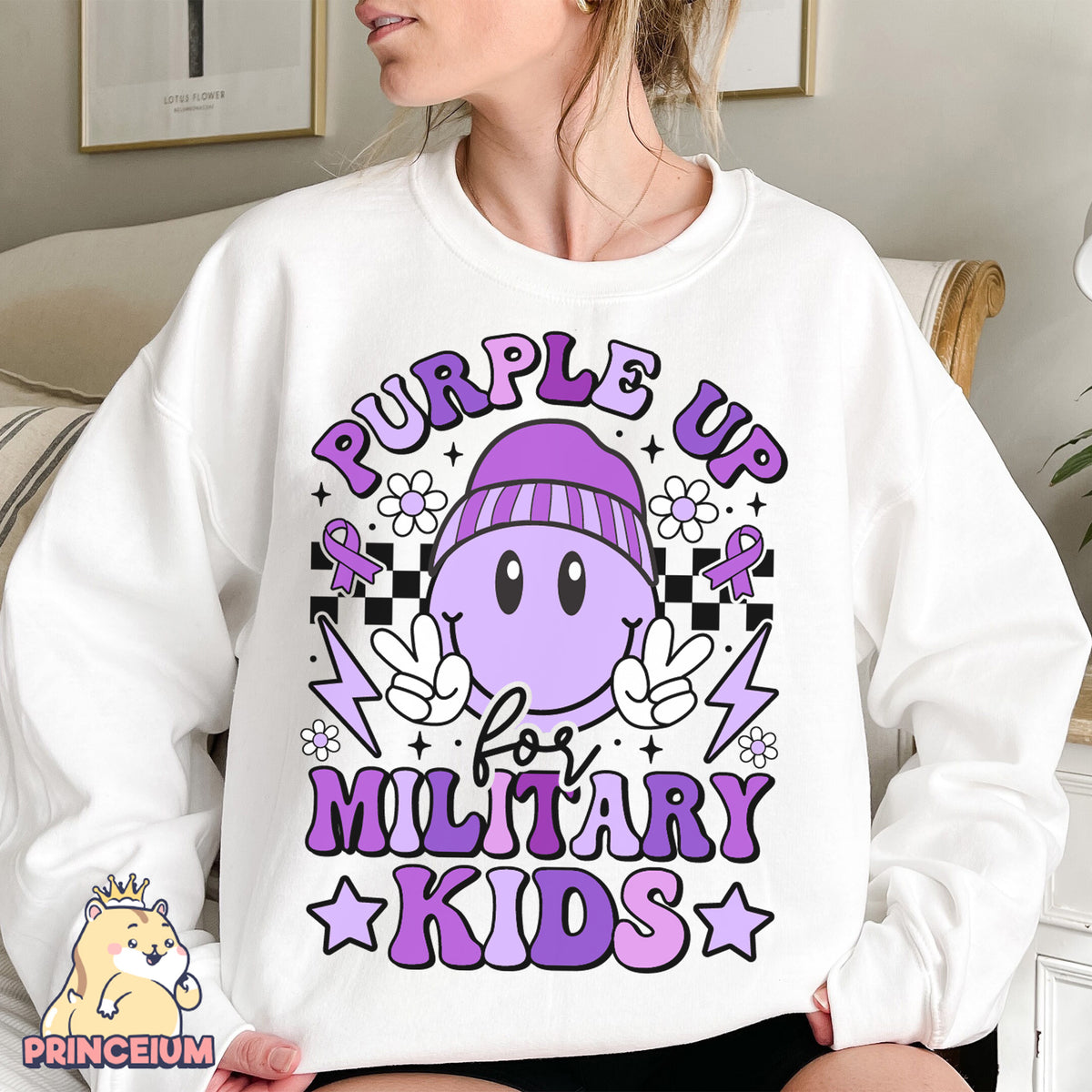 Purple Up for Military Kids Png, Month of the Miliary Child Png, Military Kids, Military Child Awareness