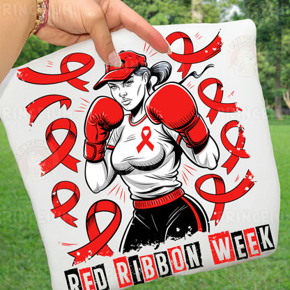 Red Ribbon Week Bundle Png, In October We Wear, Red Ribbon Week Png, Drug-Free, Anti-Drug Svg, Red ribbon Week, Sublimation Designs, Digital