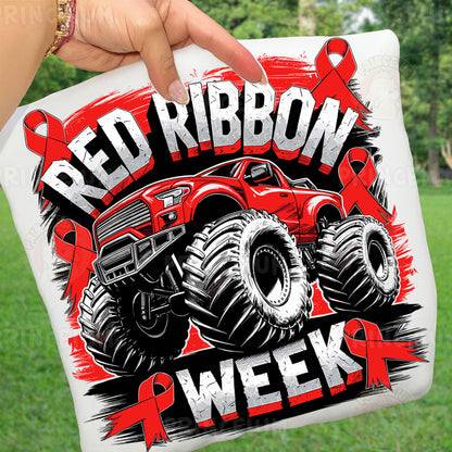 Red Ribbon Week Bundle Png, In October We Wear, Red Ribbon Week Png, Drug-Free, Anti-Drug Svg, Red ribbon Week, Sublimation Designs, Digital