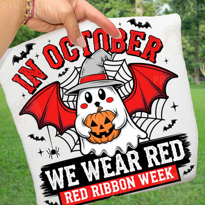 Red Ribbon Week Bundle Png, In October We Wear, Red Ribbon Week Png, Drug-Free, Anti-Drug Svg, Red ribbon Week, Sublimation Designs, Digital