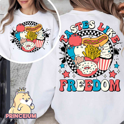 Tastes Like Freedom Png, 4th of July Png, Fourth of July Png, USA Png, America Png, Independence Day Sublimation