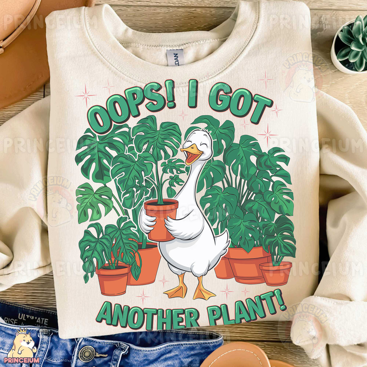 a t - shirt that says, oops i got another plant