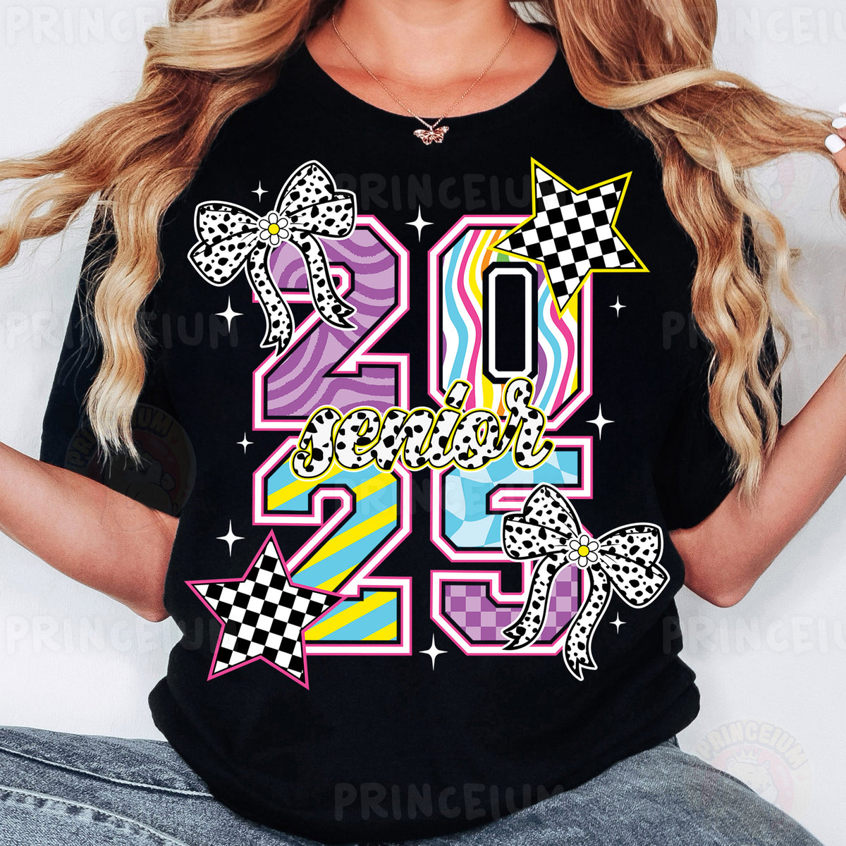 a woman wearing a black t - shirt with the number twenty twenty twenty twenty twenty