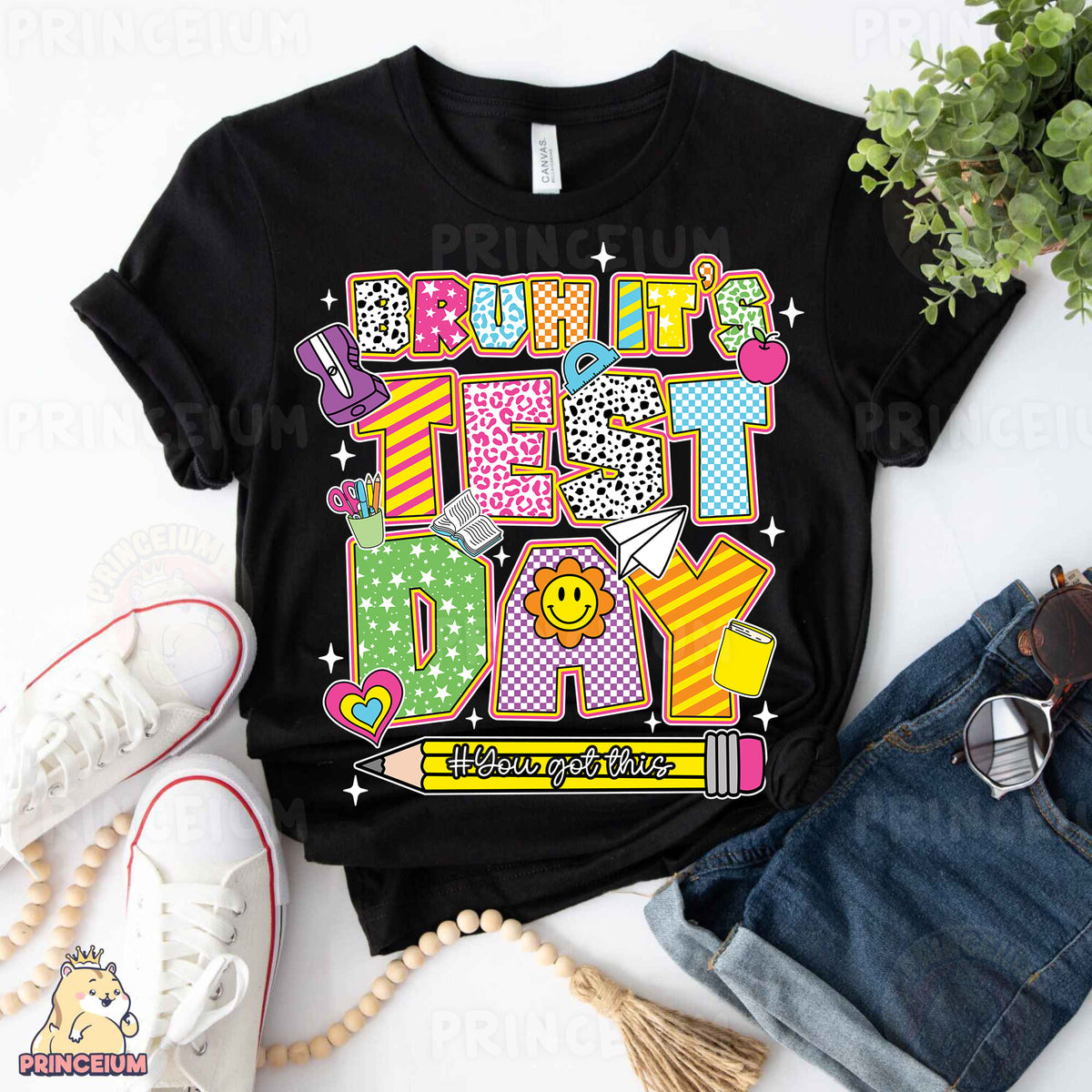 a t - shirt with the words happy friday on it
