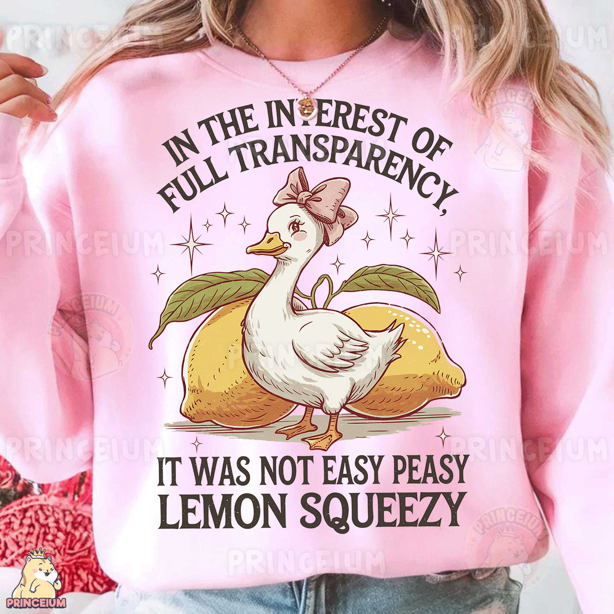 a woman wearing a pink sweatshirt that says in the in the interest of full trans