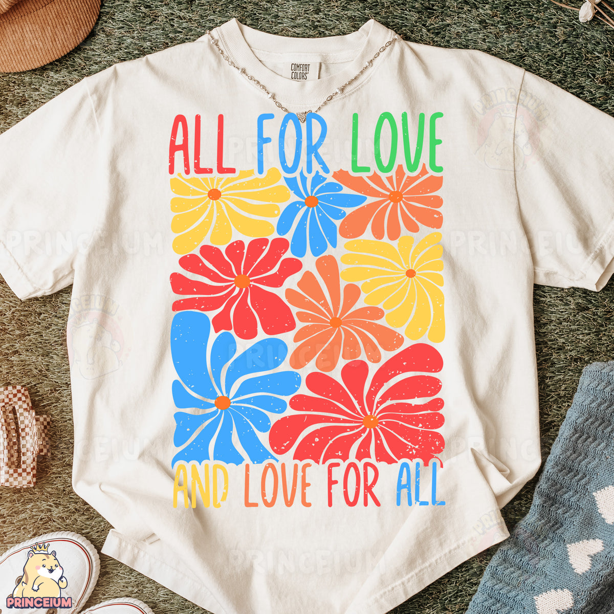 a t - shirt that says all for love and love for all