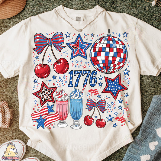 a t - shirt with a patriotic design on it