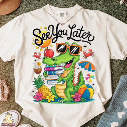 a t - shirt that says see you later on it