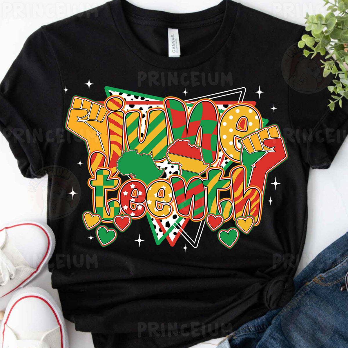 a black t - shirt with the words happy new year on it