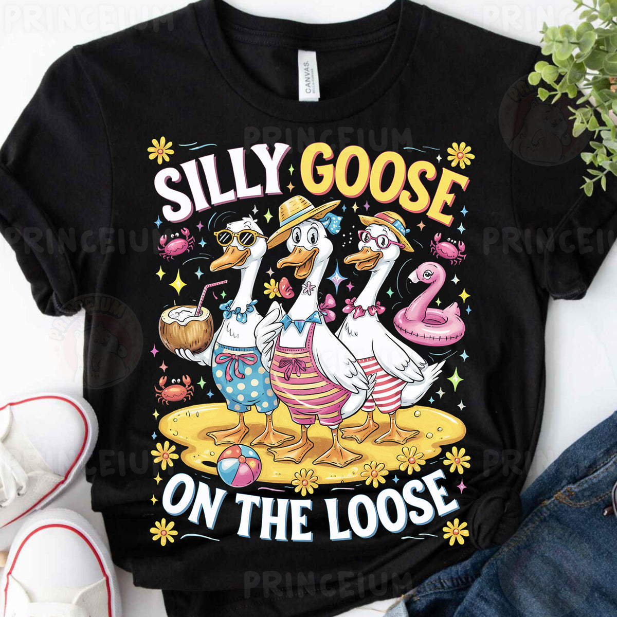 a t - shirt that says silly goose on the loose