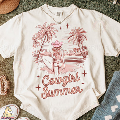 a t - shirt with a picture of a surfer on it