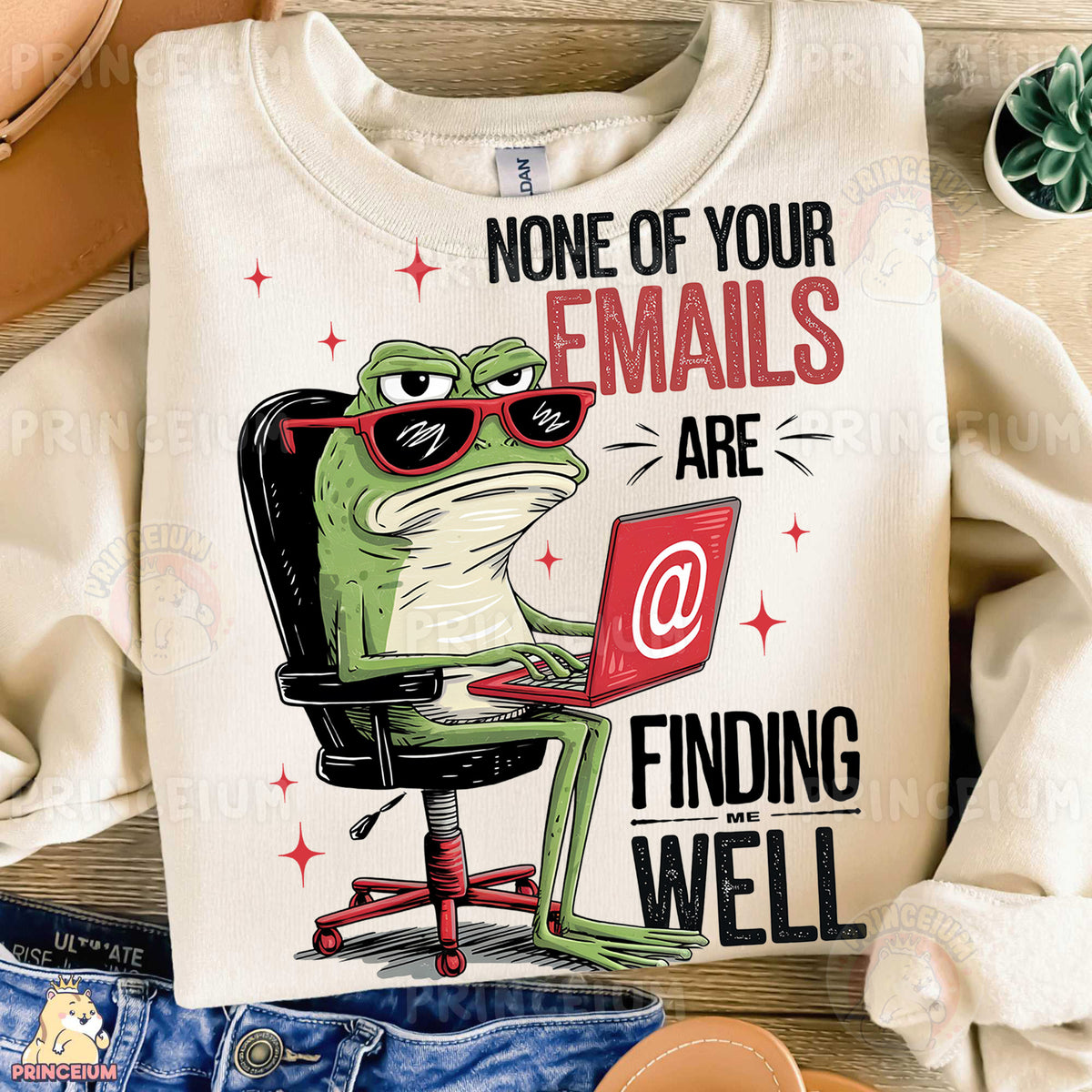 a shirt that says none of your emails are finding well