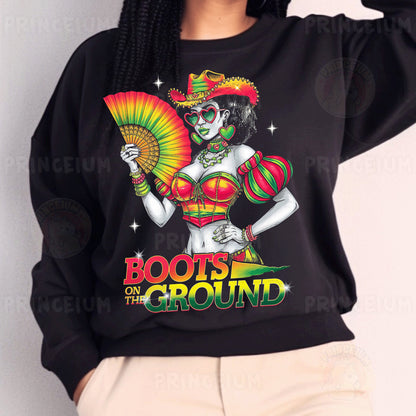 a woman with dreadlocks wearing a black sweatshirt